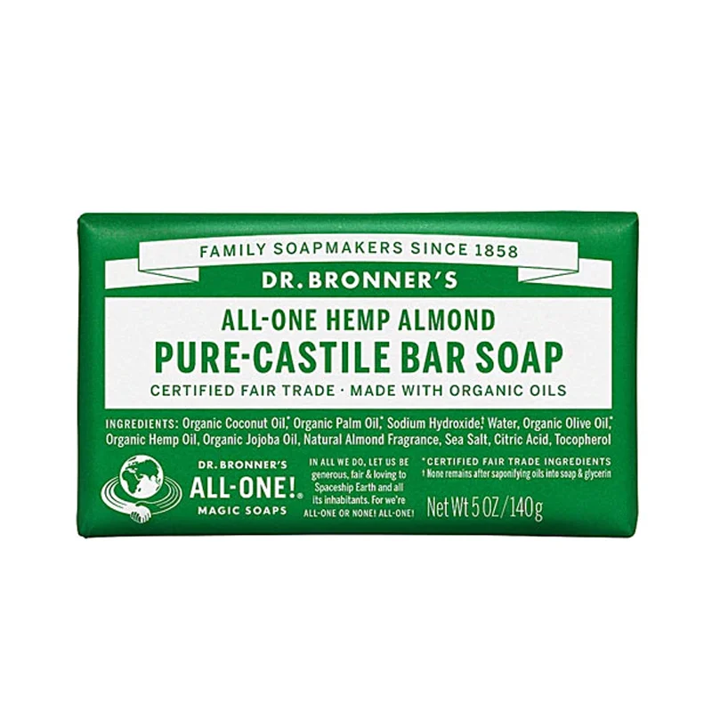 Dr. Bronner's All-One Pure-Castile Bar Soap Hemp Almond - 5 oz
