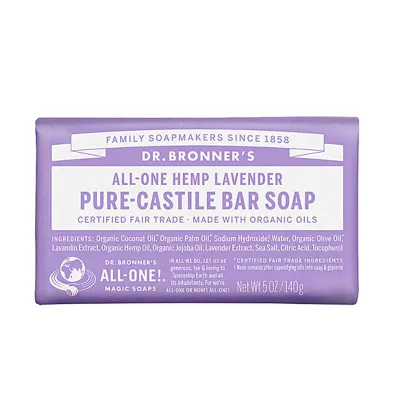 Dr. Bronner's All-One Pure-Castile Bar Soap Hemp Lavender - 5 oz