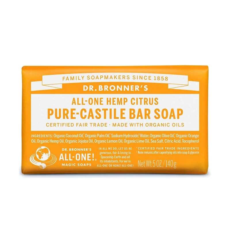 Dr. Bronner's All-One Pure-Castile Bar Soap Hemp Citrus - 5 oz