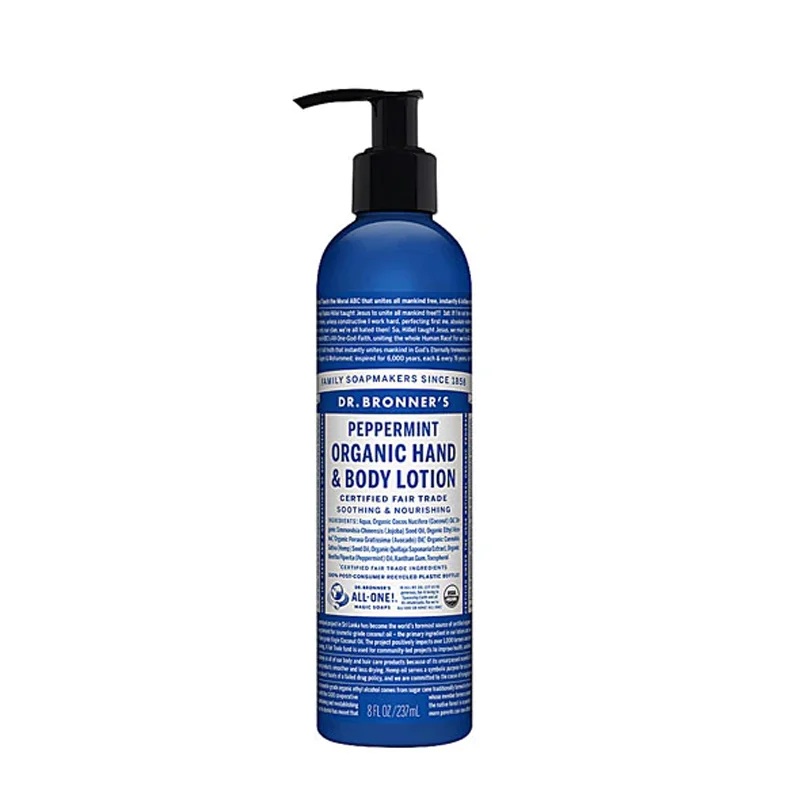 Dr. Bronner's Organic Hand & Body Lotion Peppermint - 8 fl oz