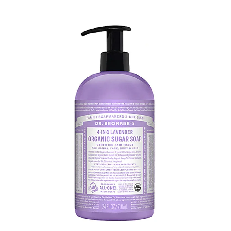 Dr. Bronner's Organic 4-in-1 Pump Soap Sugar Lavender - 24 fl oz