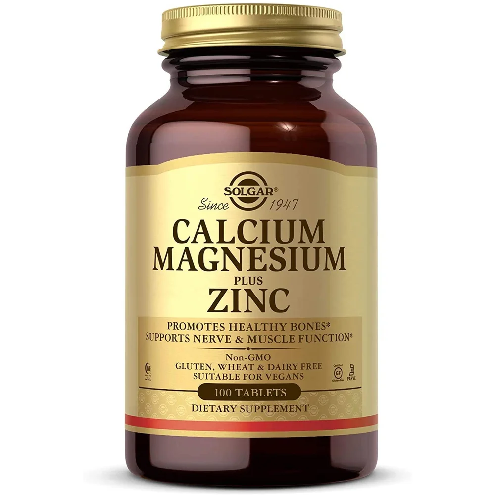 Solgar Calcium Magnesium plus Zinc - 100 Tablets