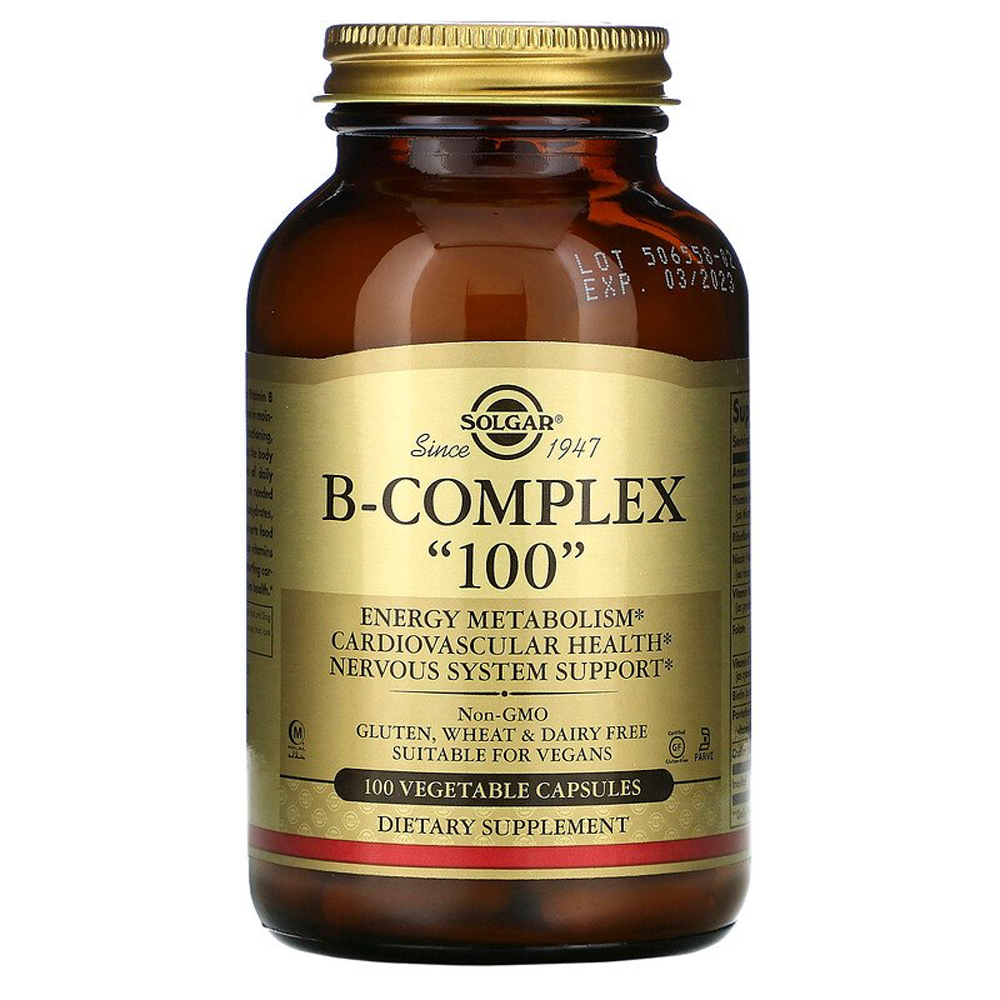 Solgar B-Complex 100 - 100 Vegetable Capsules