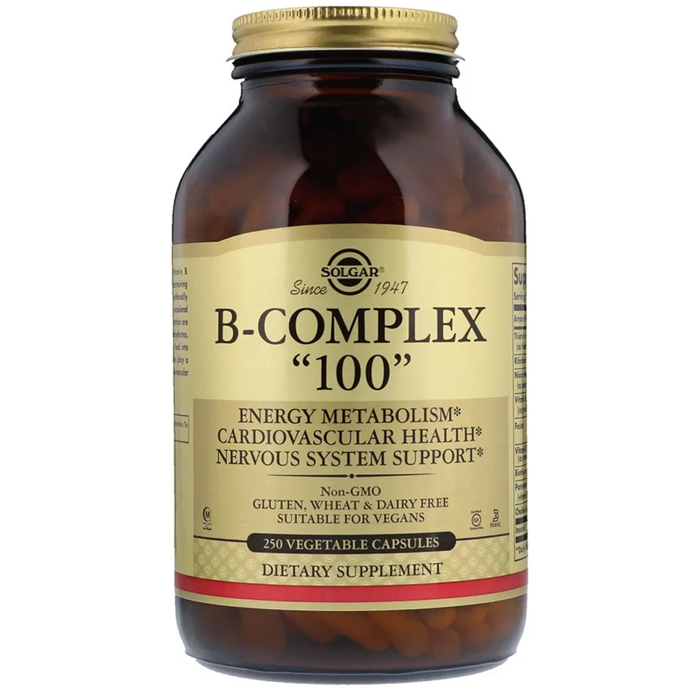 Solgar B-Complex 100 - 250 Vegetable Capsules