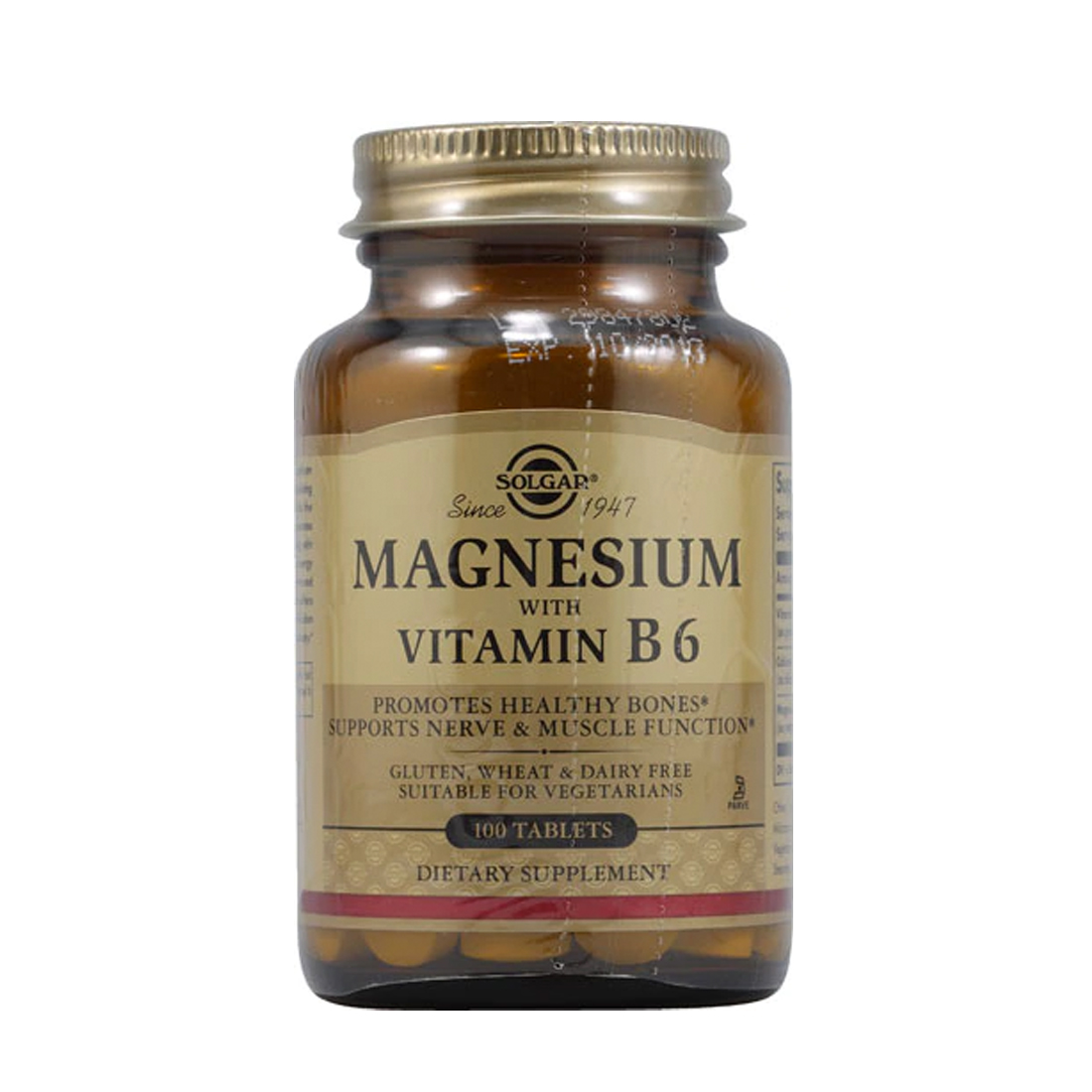 Solgar Magnesium with Vitamin B6 - 100 Tablets
