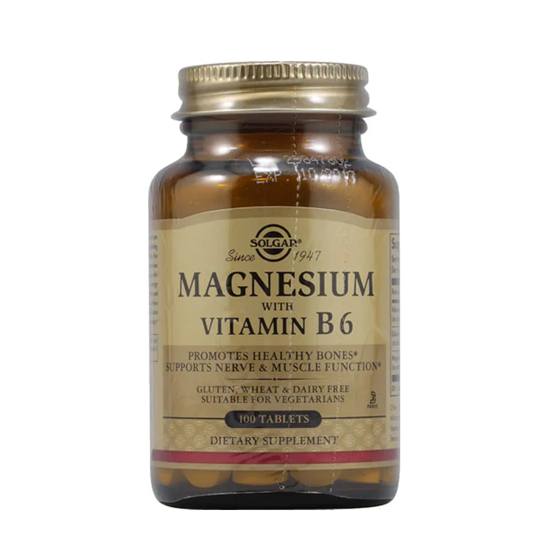 Solgar Magnesium with Vitamin B6 - 100 Tablets