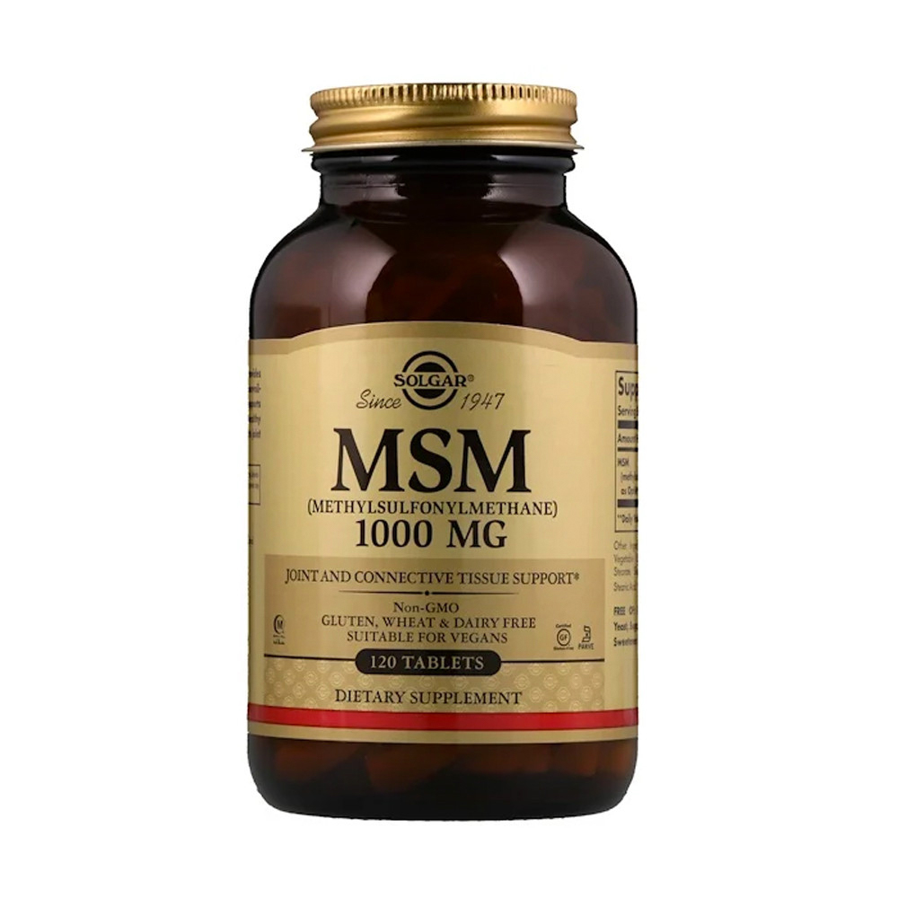 Solgar MSM - 1000 mg - 120 Tablets