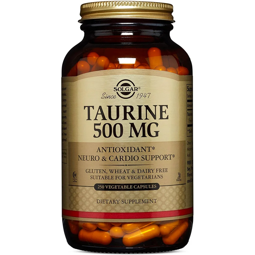 Solgar Taurine - 500 mg - 250 Vegetable Capsules