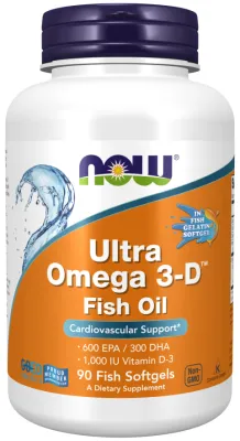 NOW Ultra Omega 3-D™ - 90 Softgels