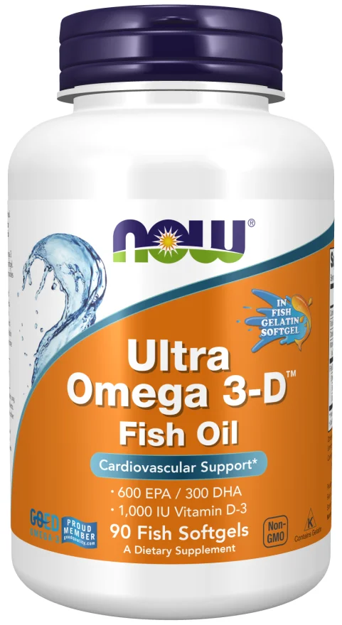NOW Ultra Omega 3-D™ - 90 Softgels