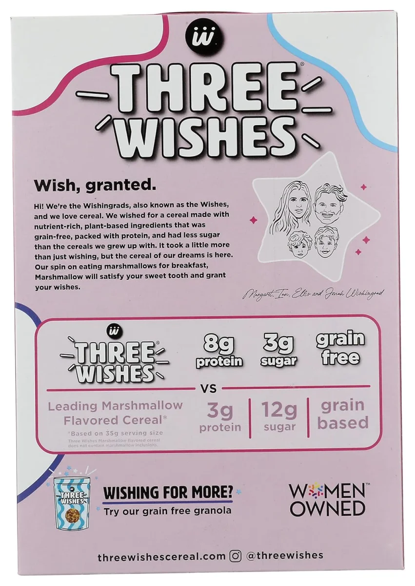 Three Wishes Marshmallow Cereal, Gluten Free - 8.6 oz