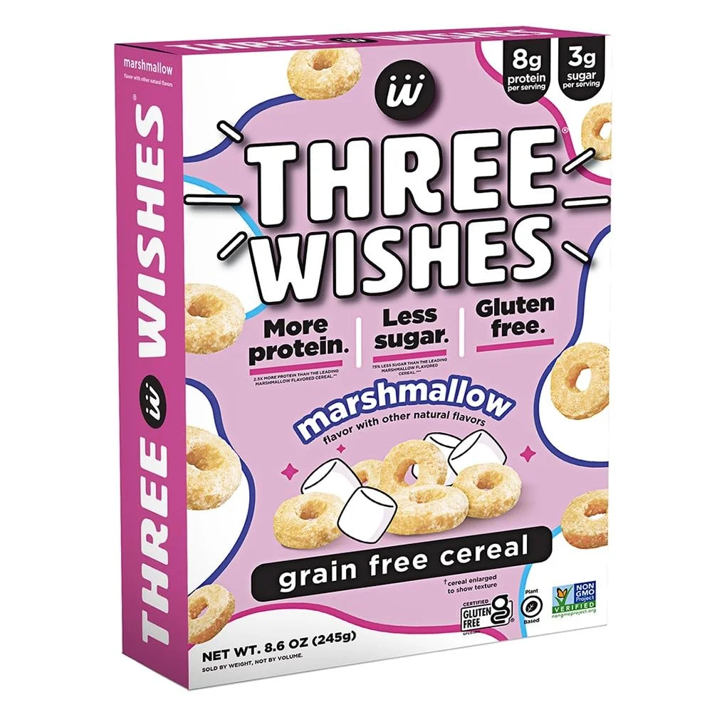 Three Wishes Marshmallow Cereal, Gluten Free - 8.6 oz