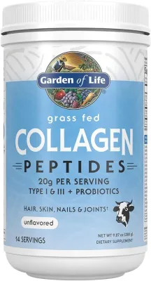 Garden of Life, Grass Fed Collagen Peptides, Unflavored, 9.87 oz (280 g)