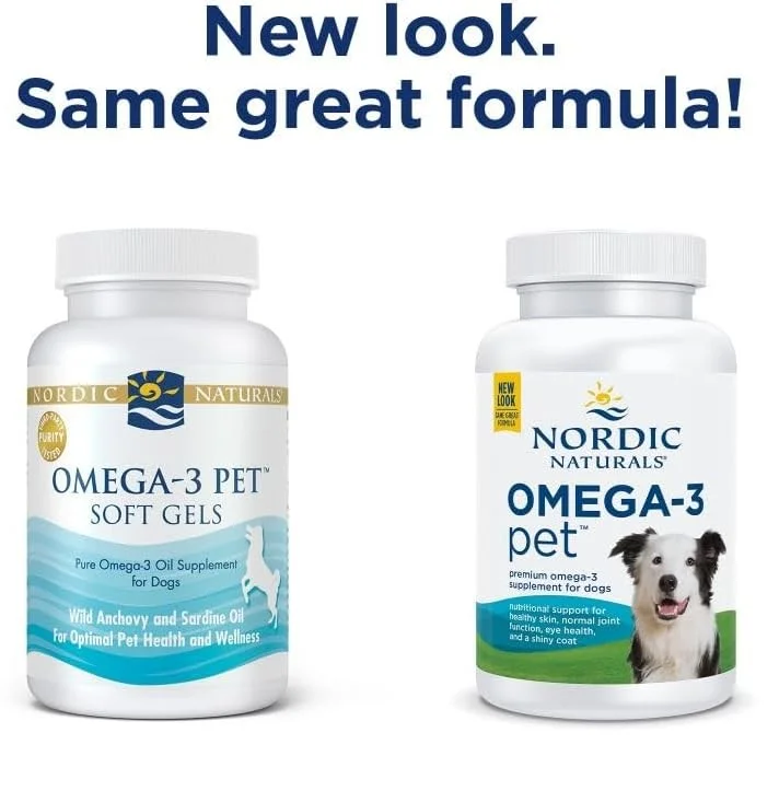 Nordic Naturals Pet Omega-3 Supplement for Dogs - 180 Softgels