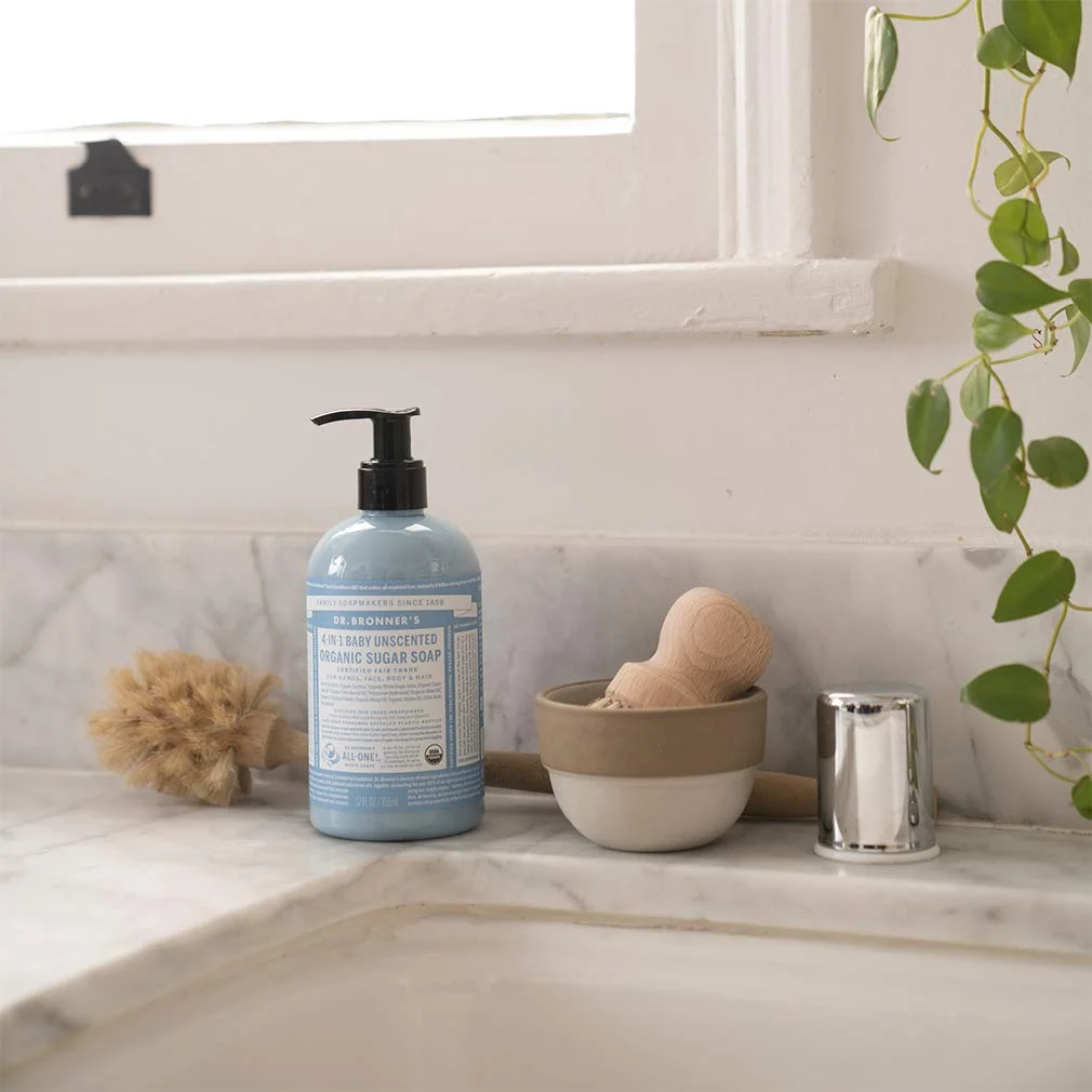 Dr. Bronner's Organic 4-in-1 Pump Soap Sugar Baby Unscented - 24 fl oz