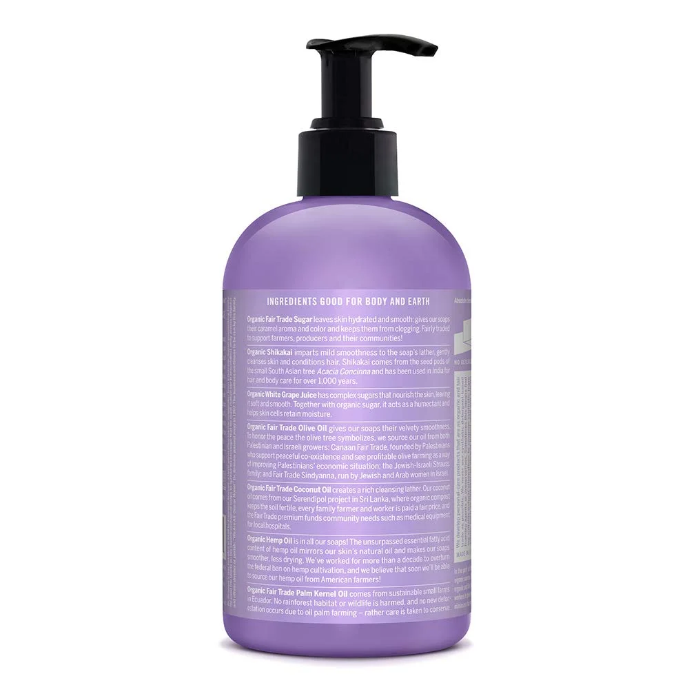 Dr. Bronner's Organic 4-in-1 Pump Soap Sugar Lavender - 12 fl oz