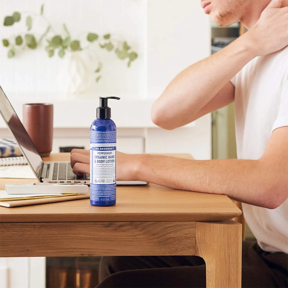 Dr. Bronner's Organic Hand & Body Lotion Peppermint - 8 fl oz