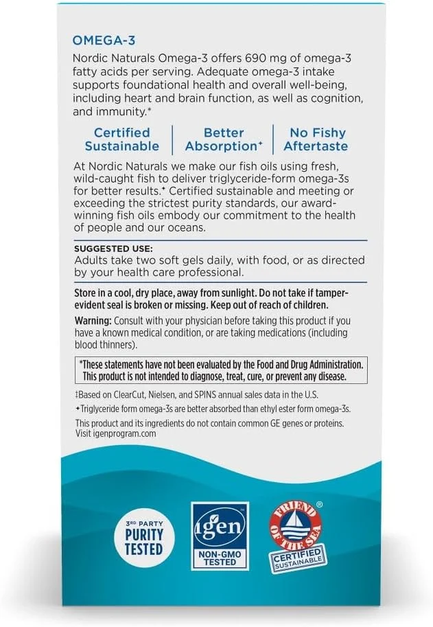 Nordic Naturals Omega-3 Lemon 690 mg 