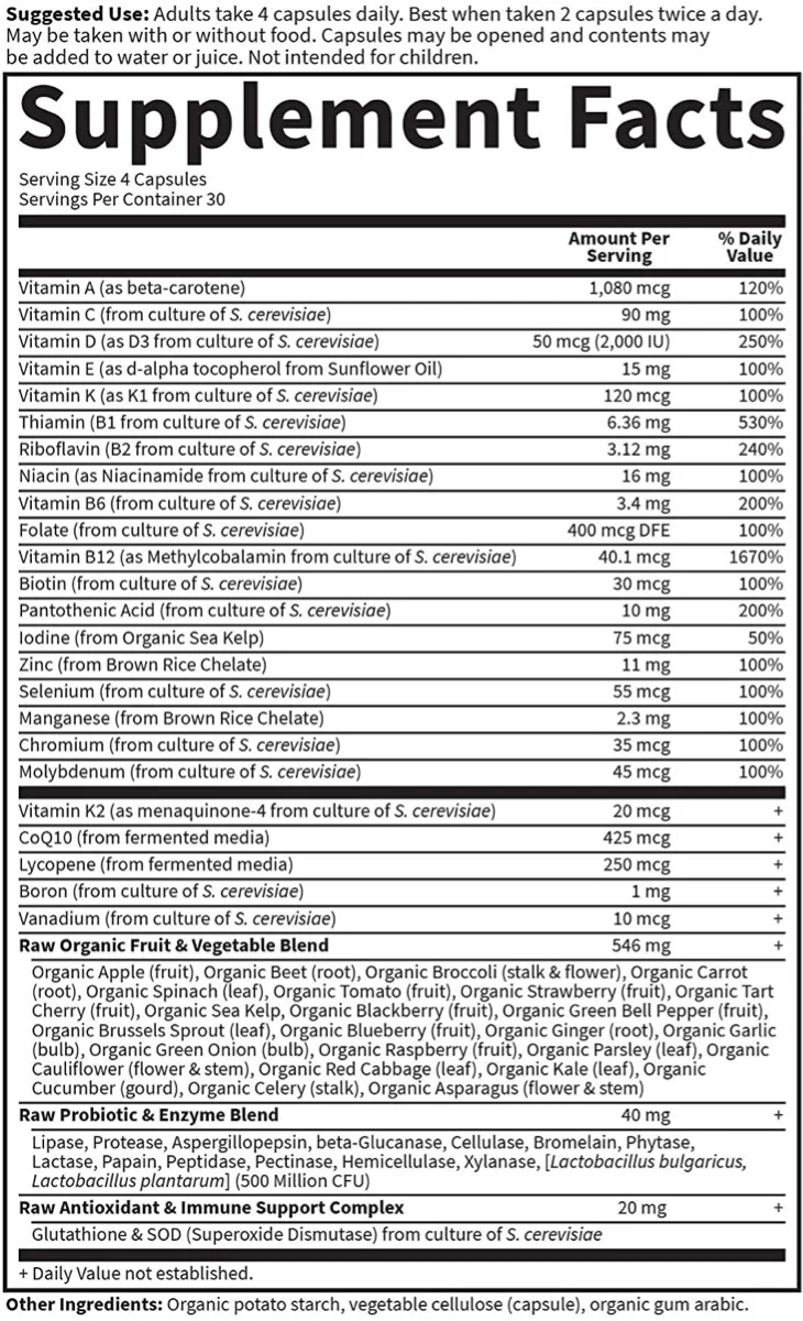 Garden of Life Vitamin Code 50 and Wiser Men - 120 Vegetarian Capsules