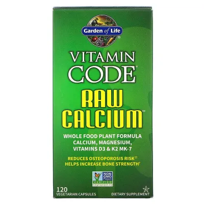 Garden of Life Vitamin Code RAW Calcium - 120 Vegetarian Capsules