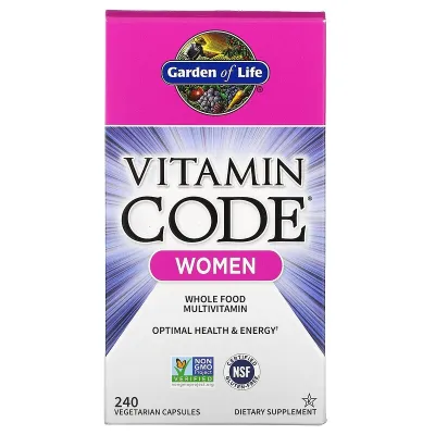 Garden of Life Vitamin Code® Women Whole Food Multivitamin - 240 Vegetarian Capsules