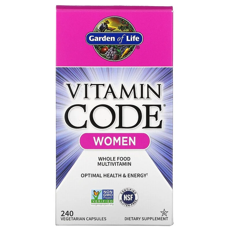 Garden of Life Vitamin Code® Women Whole Food Multivitamin - 240 Vegetarian Capsules
