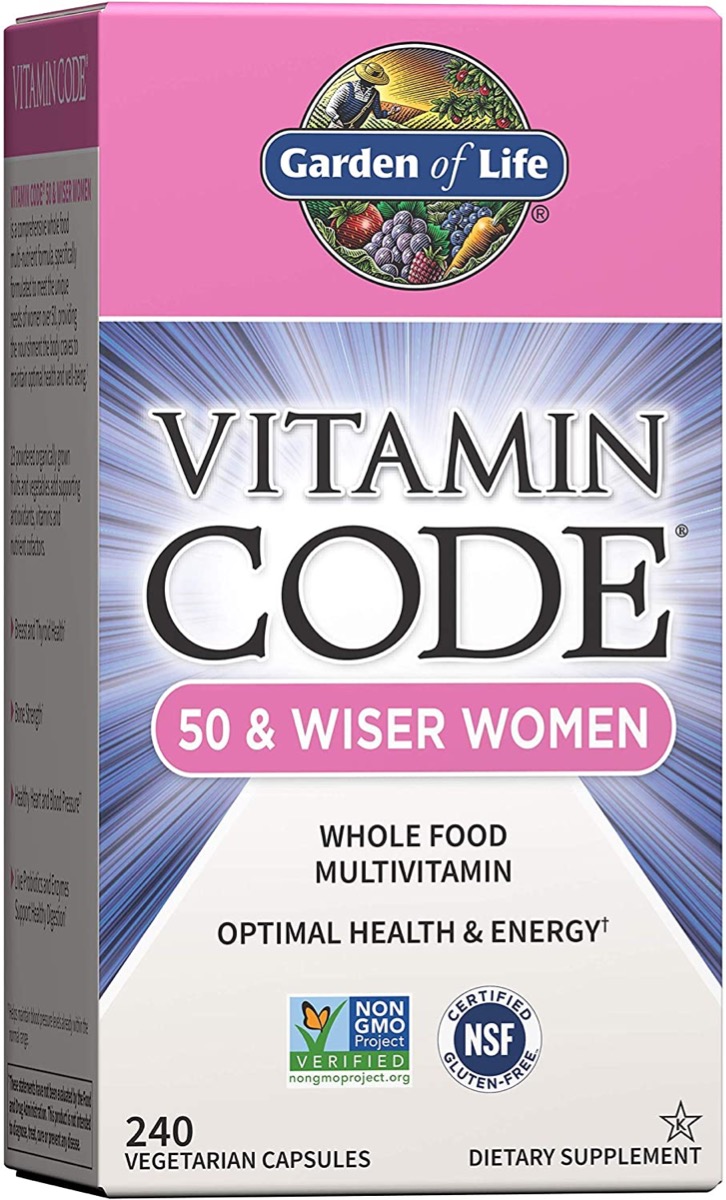 Garden of Life Vitamin Code 50 & Wiser Women Whole Food Multivitamin - 240 Vegetarian Capsules