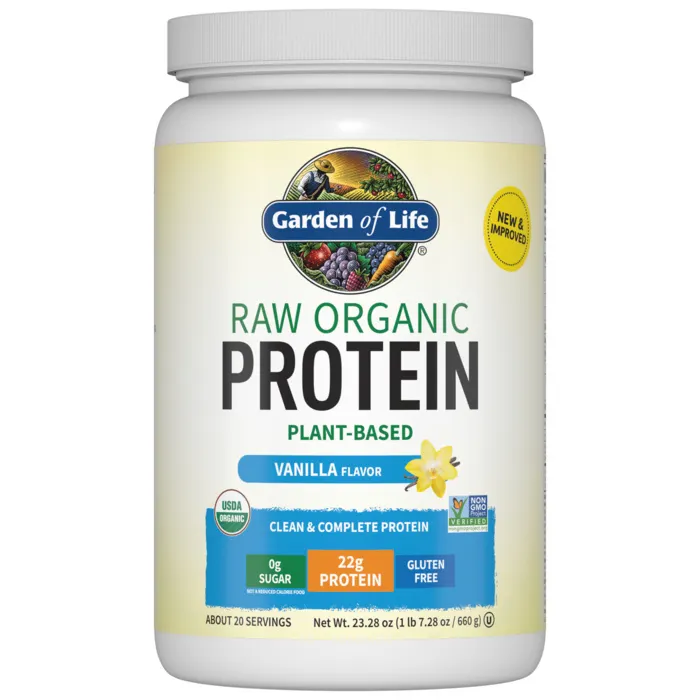 Garden of Life RAW Organic Protein Plant-Based Formula Vanilla - 23.28 oz