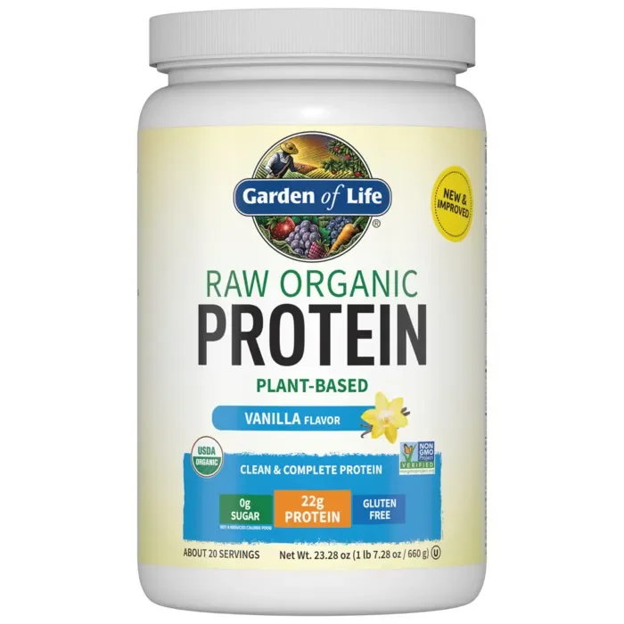 Garden of Life RAW Organic Protein Plant-Based Formula Vanilla - 23.28 oz