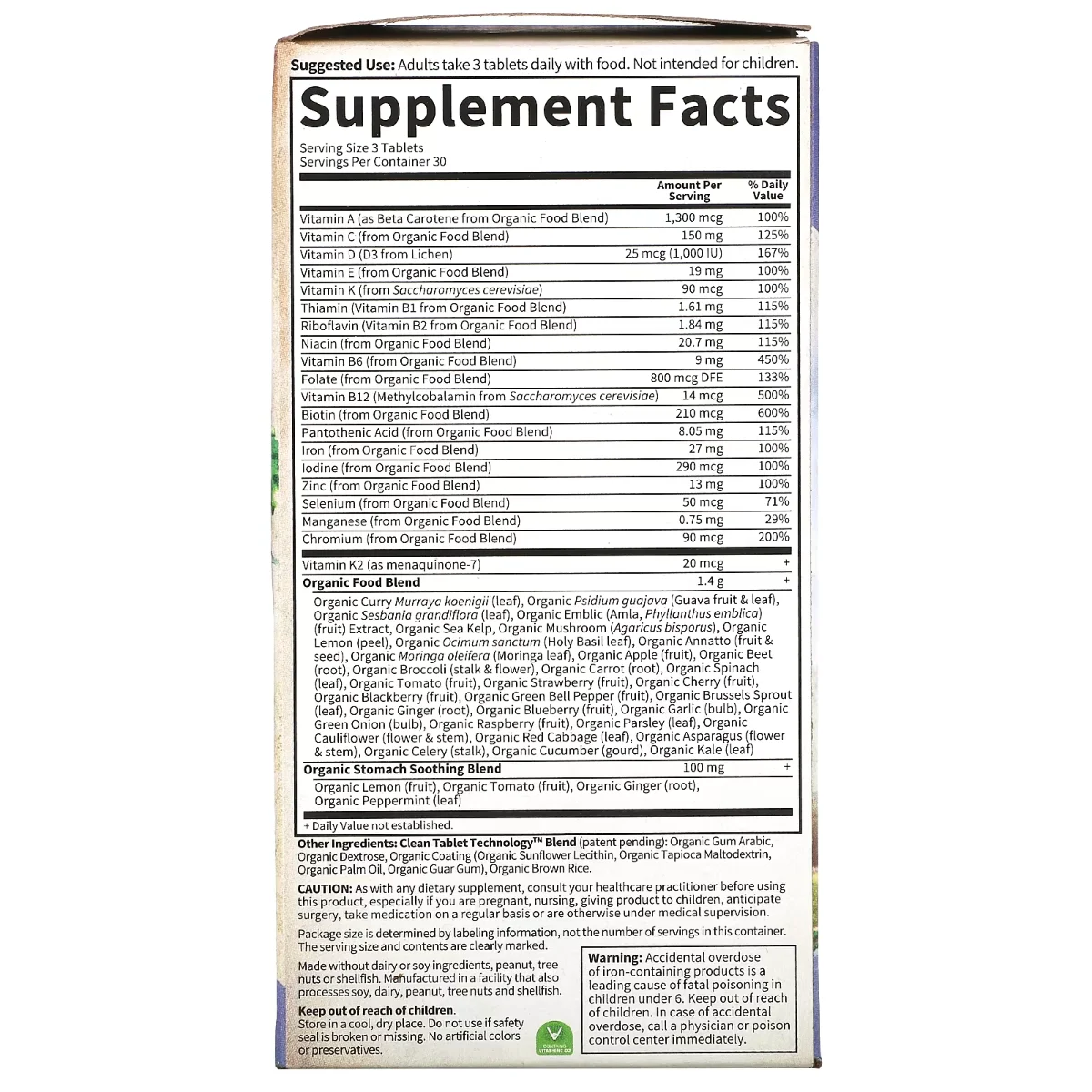 Garden of Life Organics Prenatal Multi - 90 Vegan Tablets