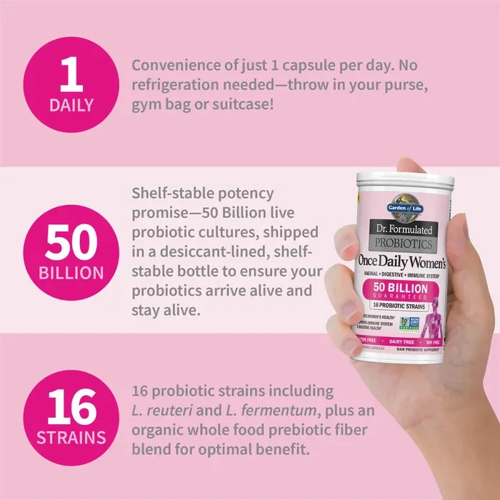 Garden of Life Dr. Formulated Probiotics Once Daily Women's - 50 billion - 30 Vegetarian Capsules
