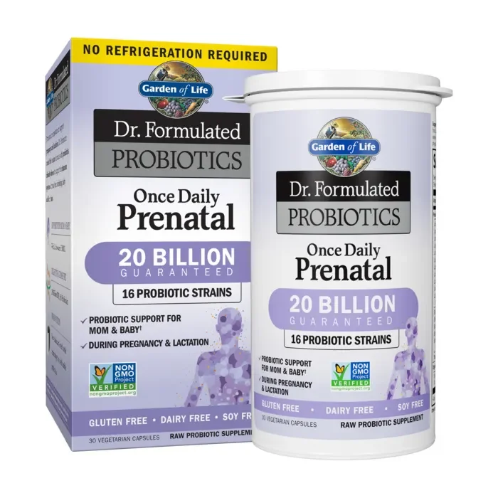 Garden of Life Dr. Formulated Probiotics Once Daily Prenatal - 20 billion - 30 Vegetarian Capsules