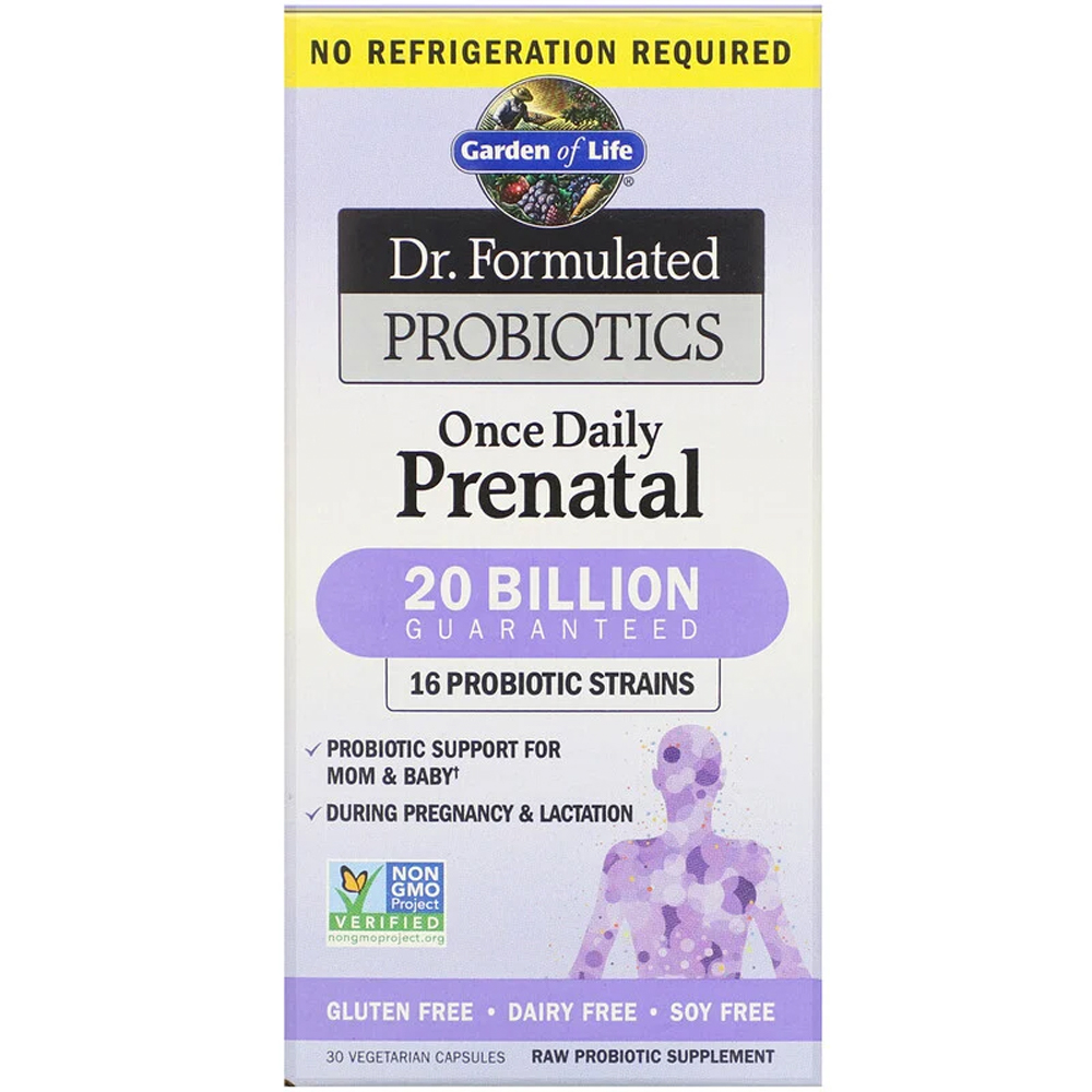 Garden of Life Dr. Formulated Probiotics Once Daily Prenatal - 20 billion - 30 Vegetarian Capsules