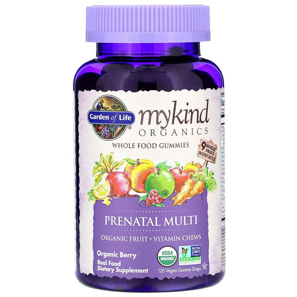 Garden of Life Organics Prenatal Multi Whole Food Gummies Organic Berry - 120 Vegan Gummy Drops