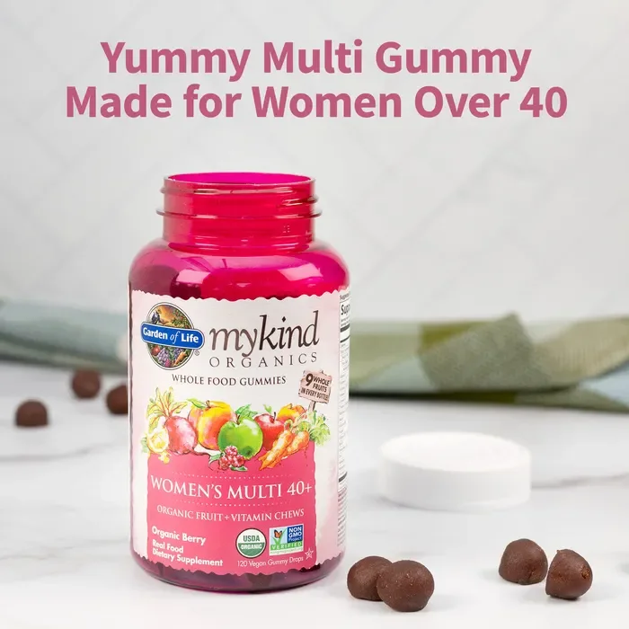 Garden of Life Organics Women's Multi 40 Plus Whole Food Gummies Organic Berry - 120 Drops