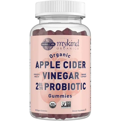 Garden of Life Organics Apple Cider Vinegar Probiotic - 2 billion CFU - 60 Vegan Gummies