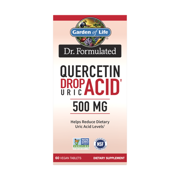 Garden of Life Dr Formulated Drop Uric Acid Defense Quercetin - 60 Vegan Tablets