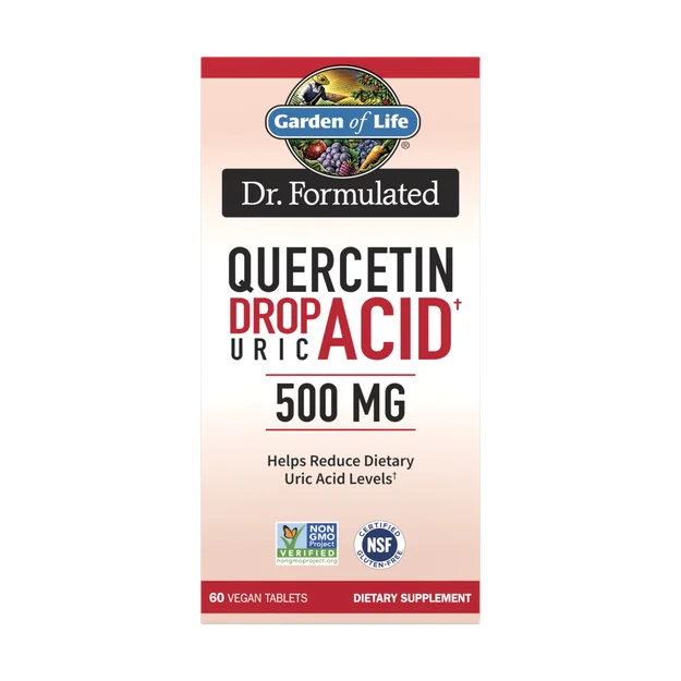 Garden of Life Dr Formulated Drop Uric Acid Defense Quercetin - 60 Vegan Tablets