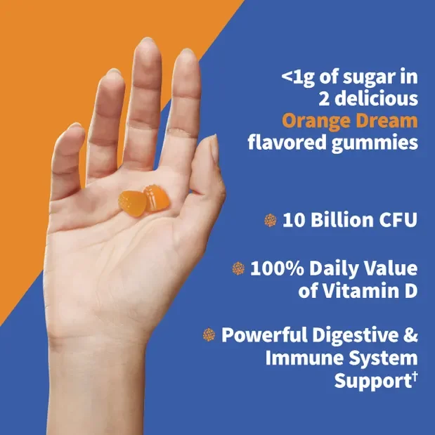 Garden of Life Dr. Formulated Probiotic Gummy Orange Dream - 10 billion - 60 Gummies