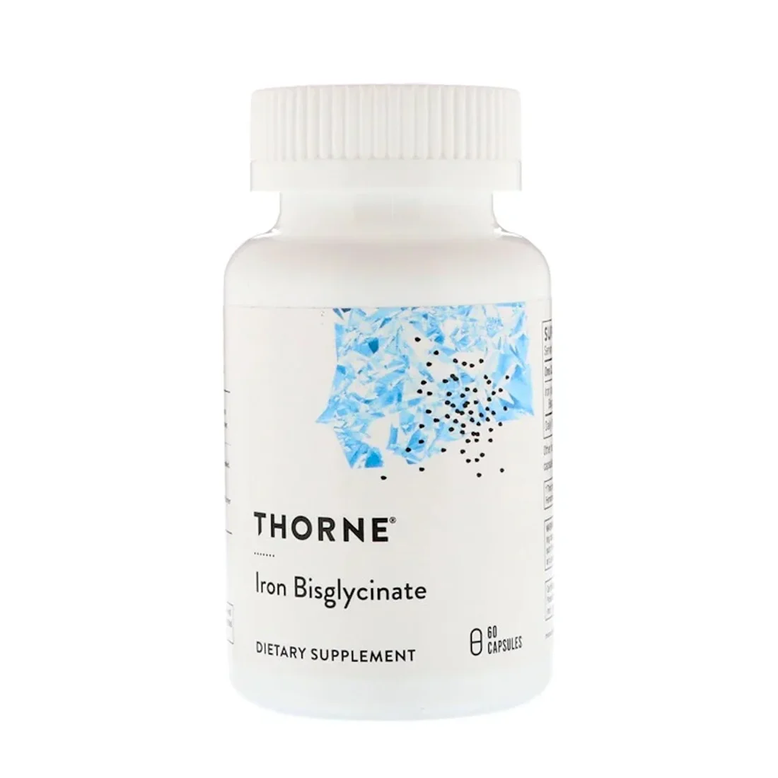 Thorne Iron Bisglycinate - NSF Certified for Sport - 25 mg - 60 Capsules