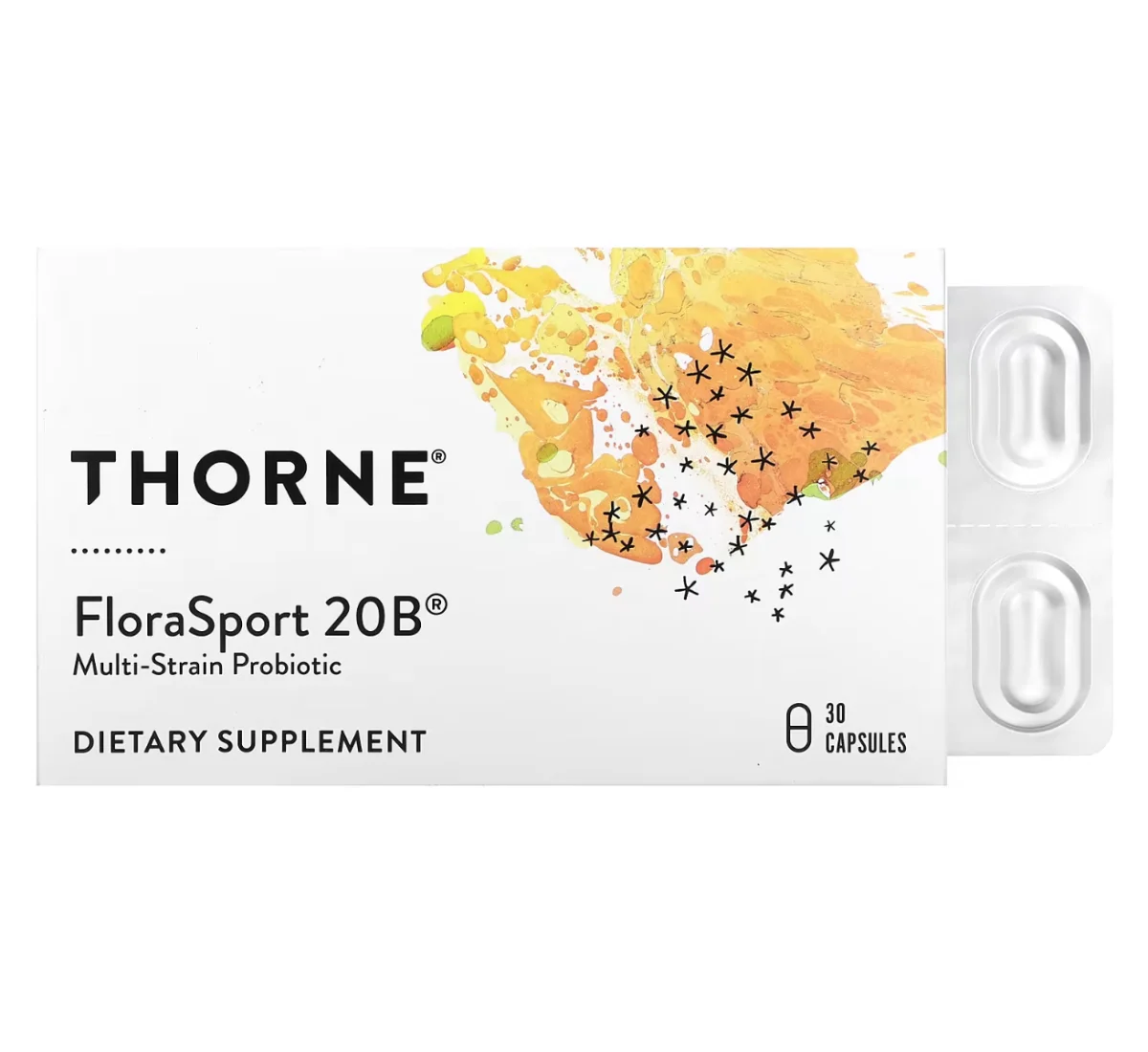 Thorne FloraSport 20B - NSF Certified for Sport - 30 Capsules