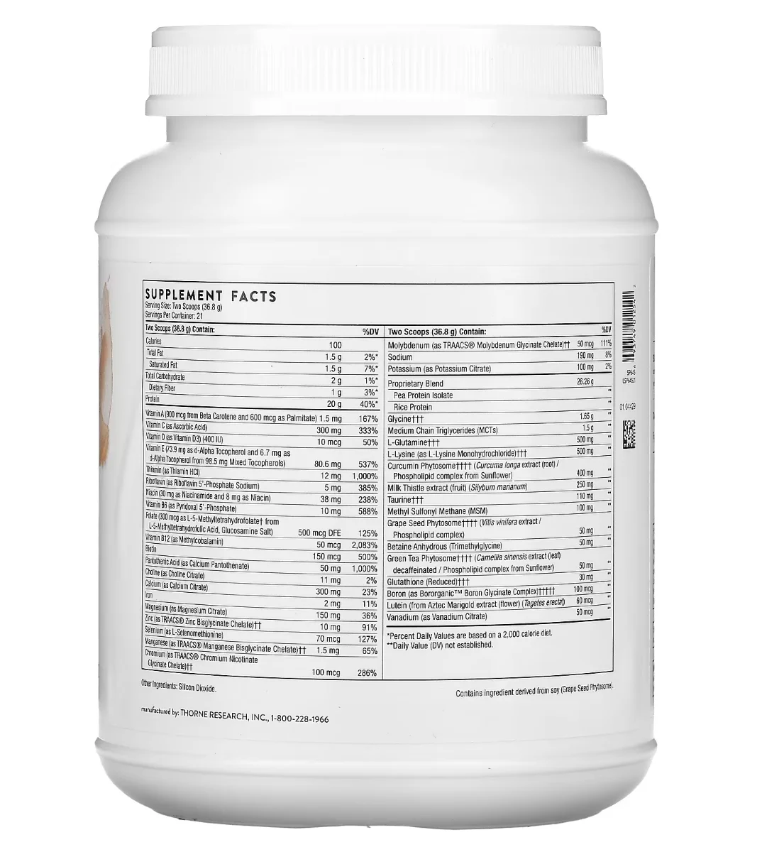 Thorne MediClear Plus - 27.2 oz