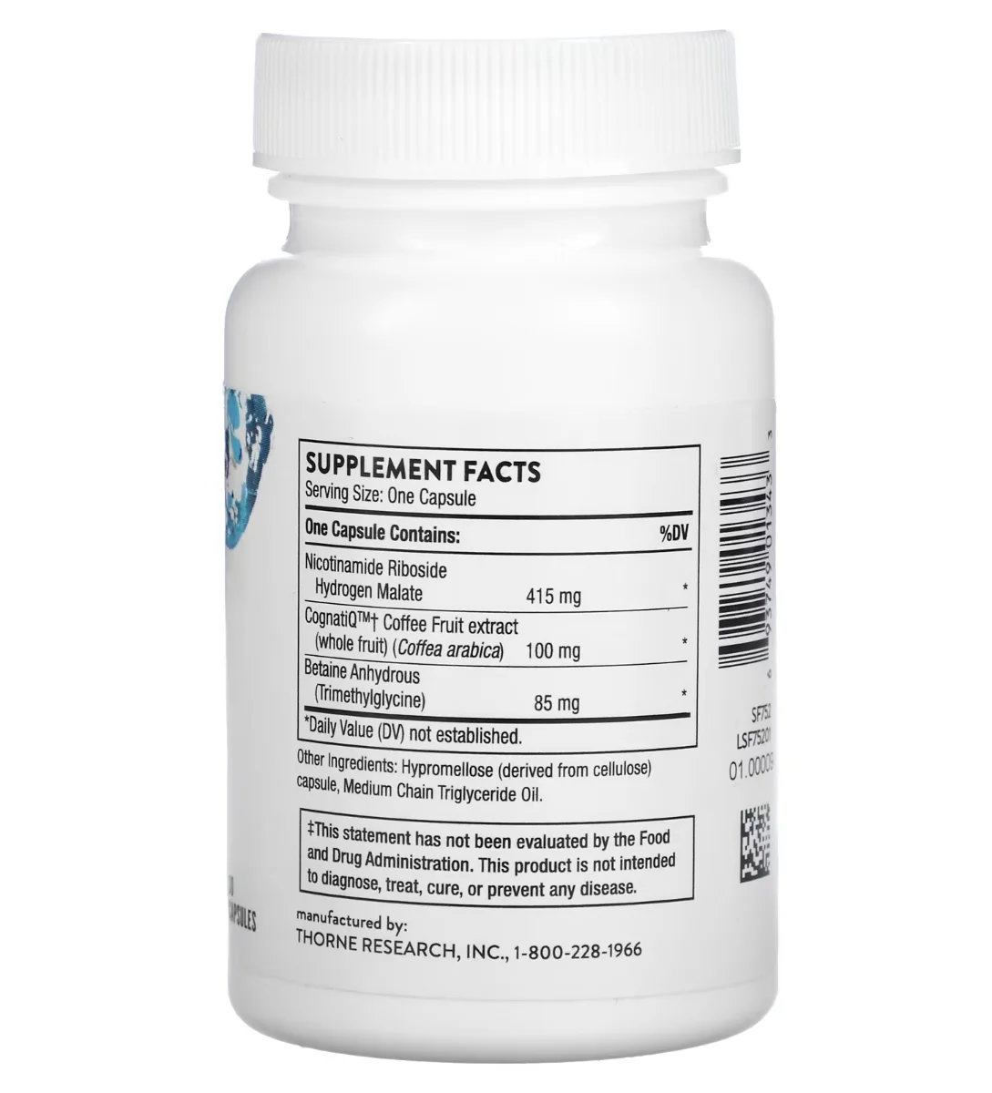 Thorne, Brain Factors, 30 Capsules