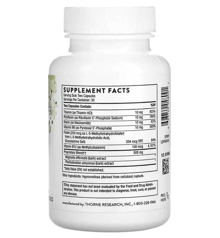 Thorne Research, Relora Plus, 60 Capsules