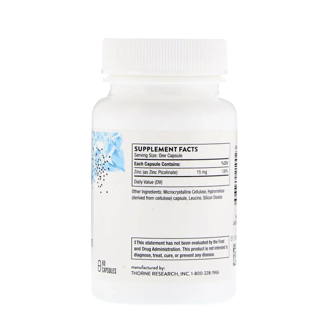 Thorne Zinc Picolinate - 15 mg - 60 Capsules