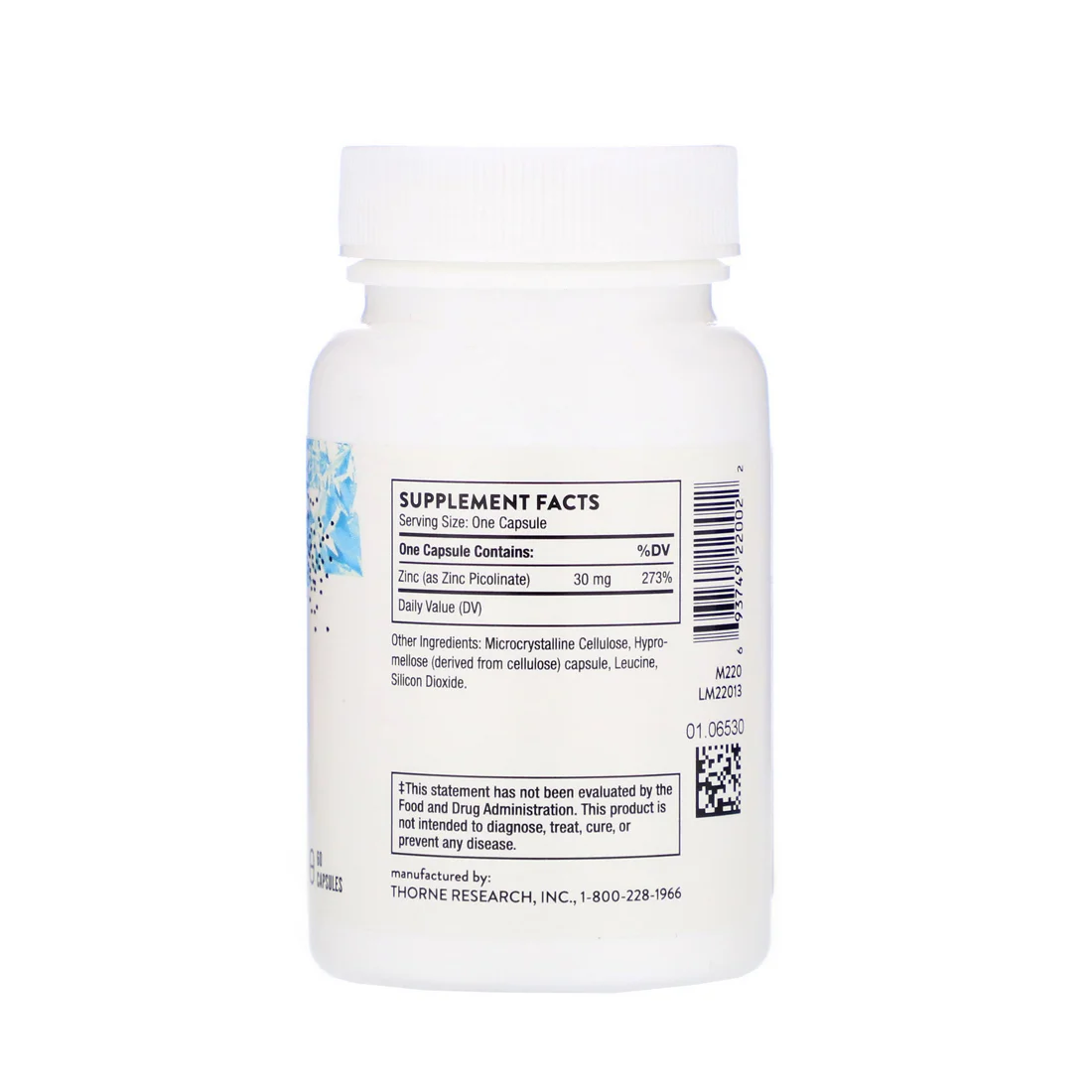 Thorne Zinc Picolinate - 30 mg - 180 Capsules