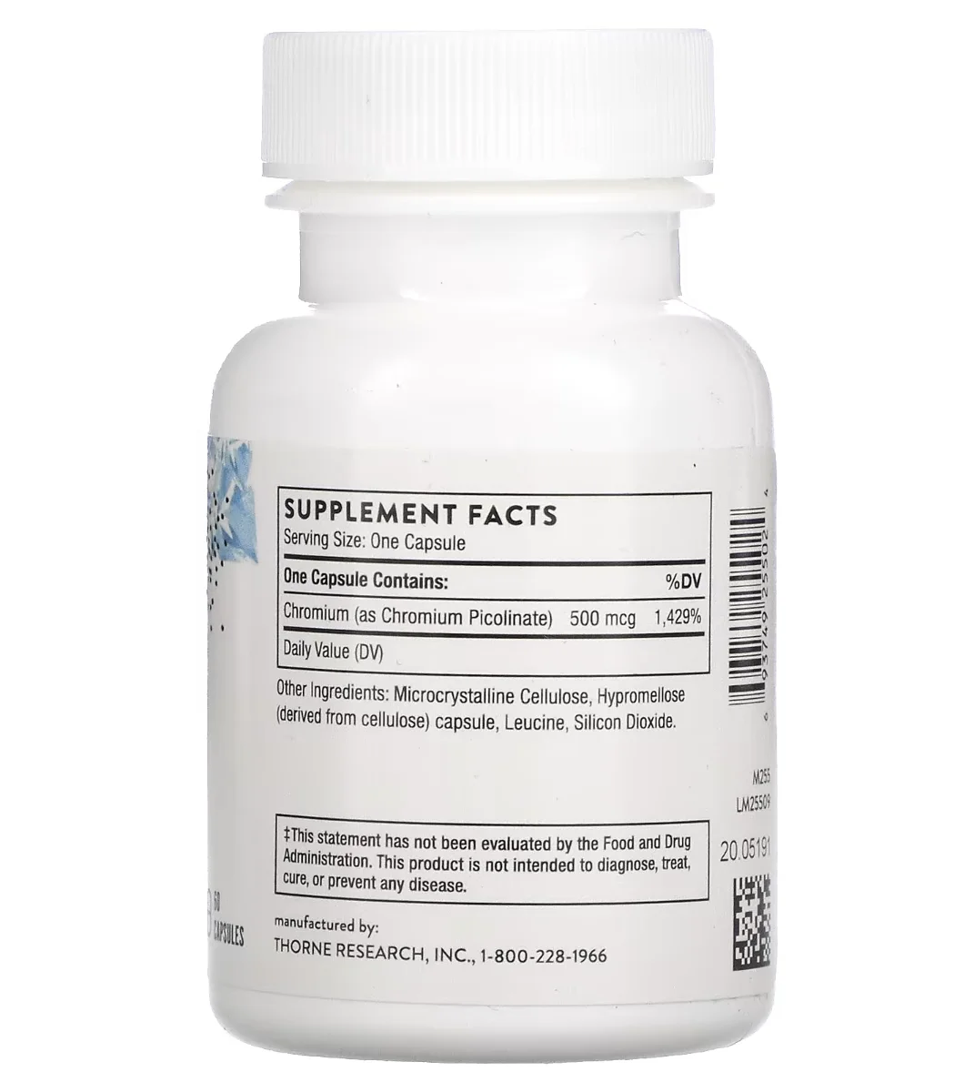 Thorne Chromium Picolinate - 60 Capsules