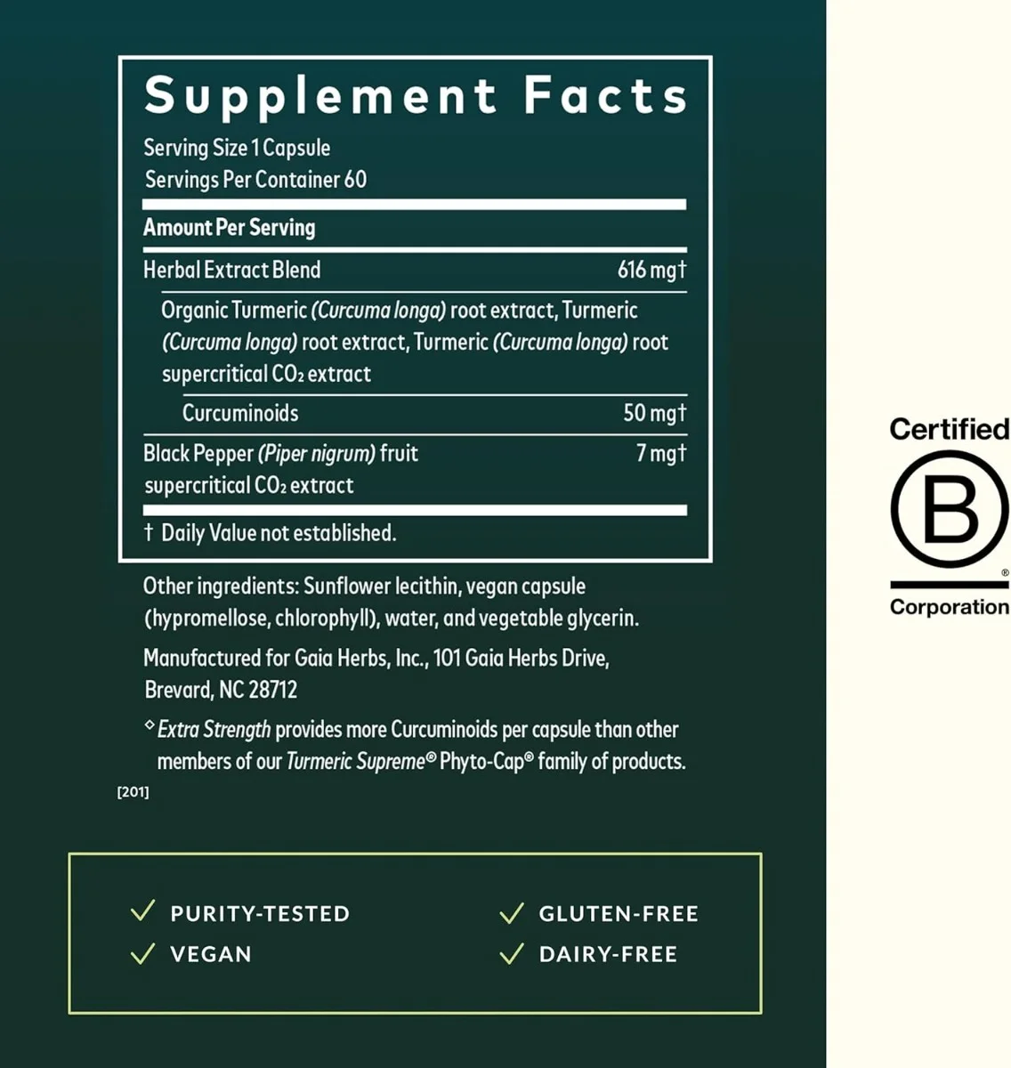 Gaia Herbs, Turmeric Supreme®, 120 Liquid Phyto-Caps