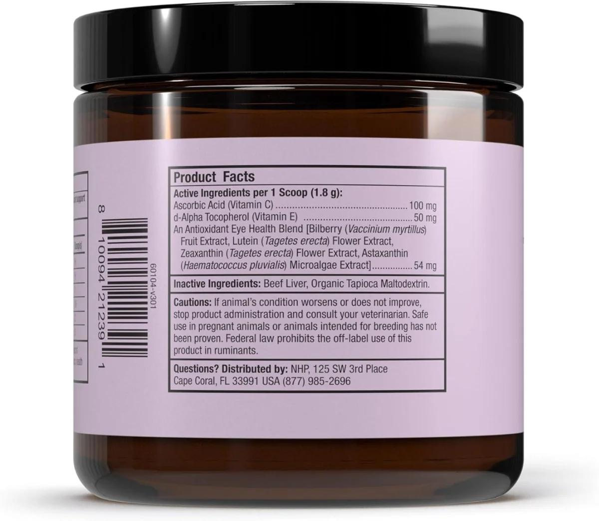 Dr. Mercola, Bark & Whiskers™, Eye Support, For Dogs & Cats, 5.71 oz (162 g)