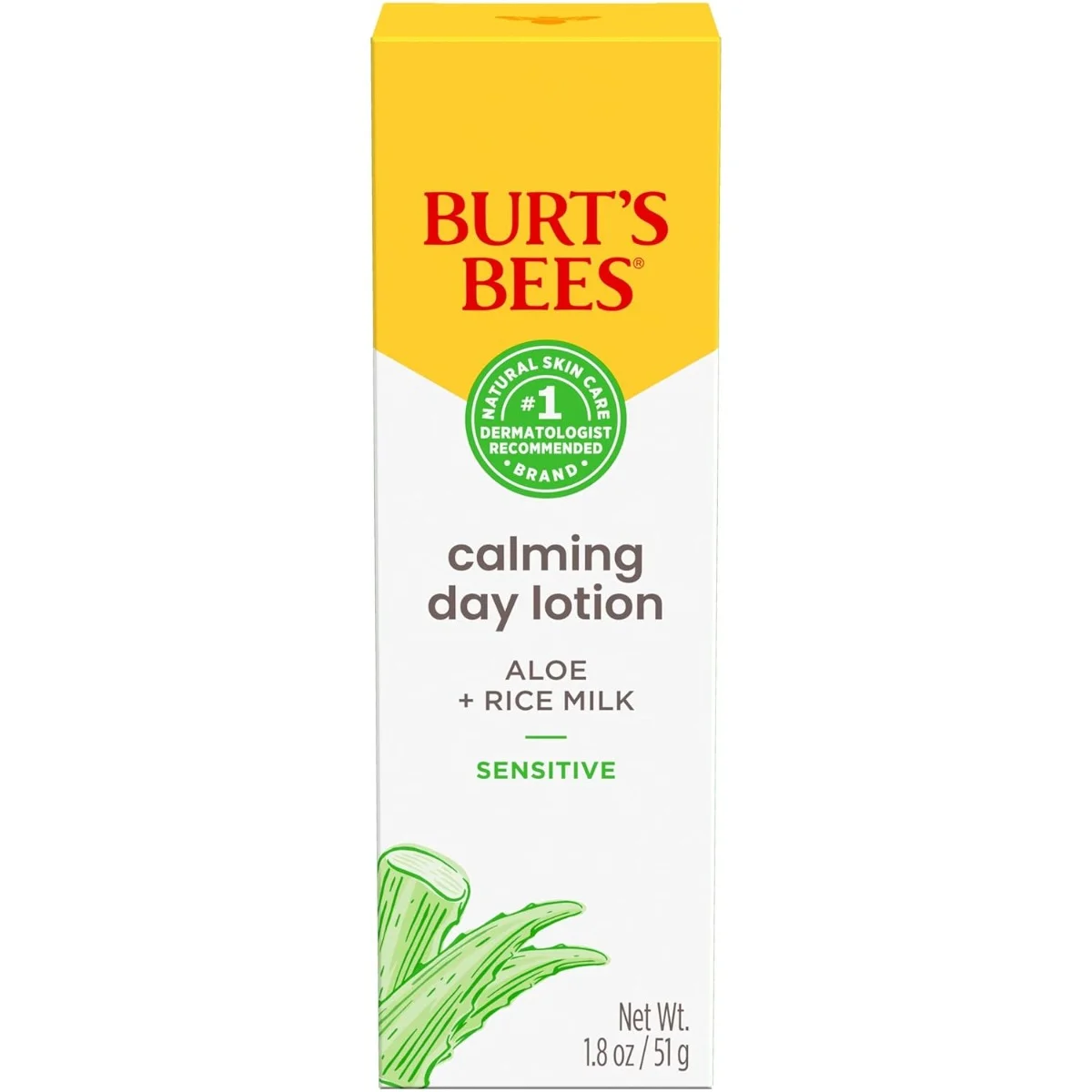 Burt's Bees Calming Day Lotion With Aloe And Rice Milk - 1.8 oz